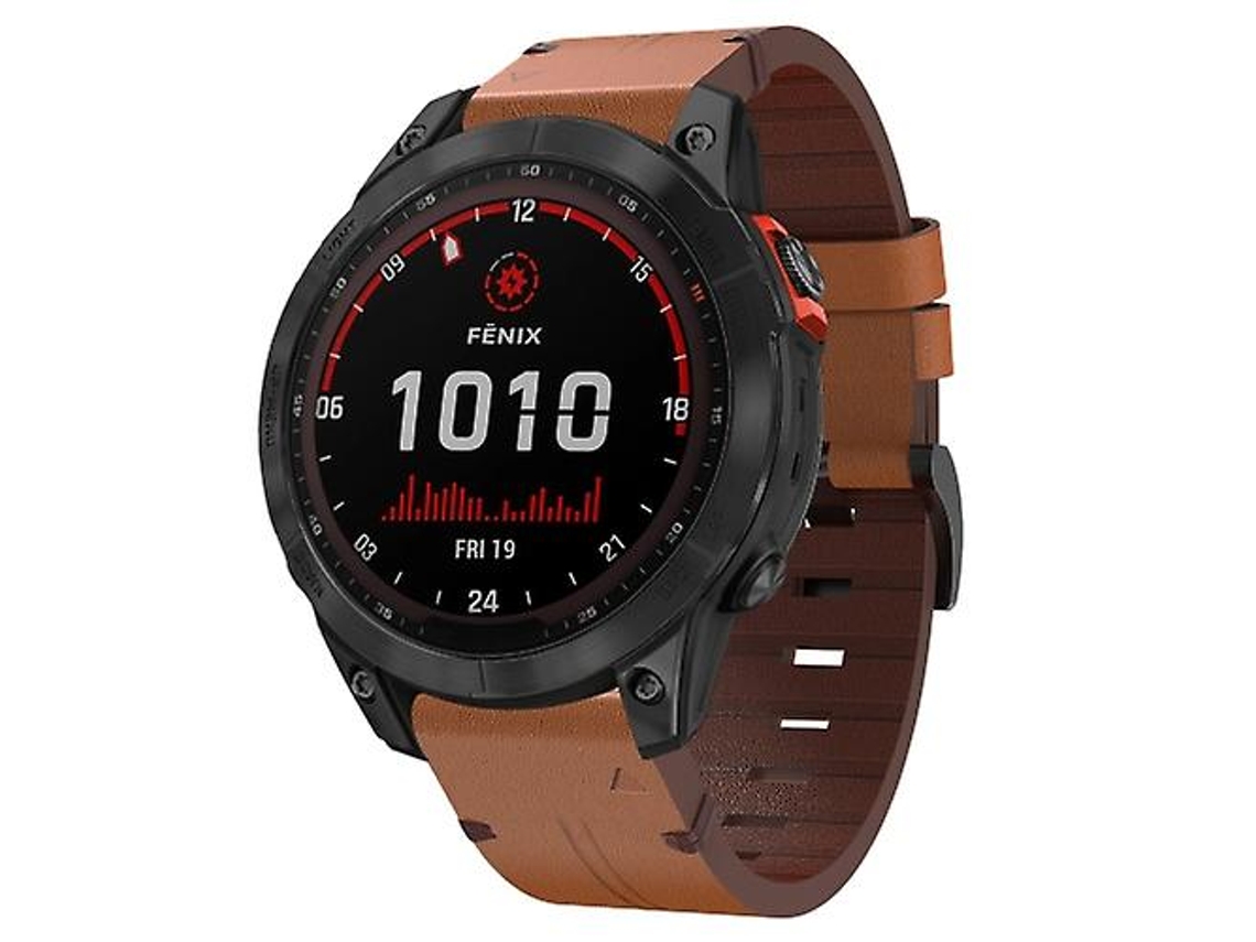 Bracelete de Smartwatch para Garmin Fenix 7 Solar 22Mm Marrom 
