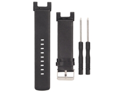 Mali cinto de Relógio de Couro Duplo Lado para Amazfit T Rex Pro Smartwatch Substituição Preto