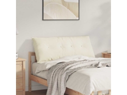 Vidaxl Travesseiro Para Costas Creme 120 X 50 Cm