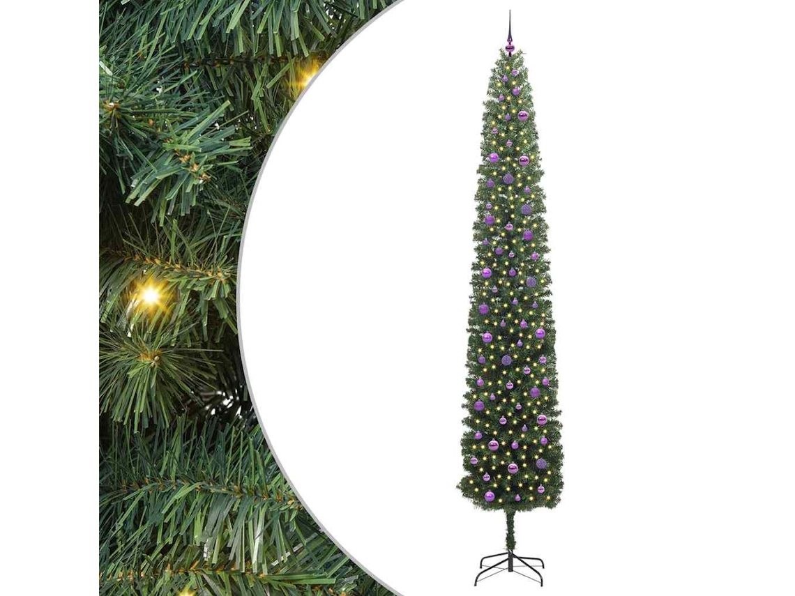 Conjunto 1 Árvore De Natal Vidaxl Verde Pvc (300 Cm)