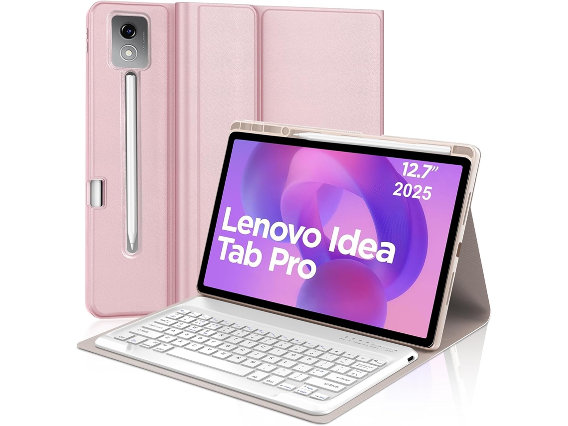 Capa com Teclado ZRUXE para Lenovo Idea Tab Pro 12.7'' com porta caneta e capa protetora | ZRUXE