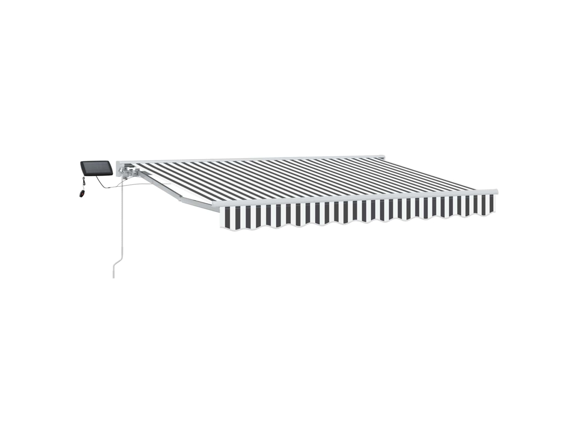 Conjunto 1 Toldo Manual Vidaxl Branco Alumínio (3,5 X 2,5 M)