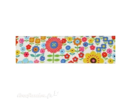 Fita adesiva flores multicoloridas fita adesiva de papel washi 1,5 cm x 10 m Multicolor