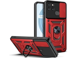 Capa Realme C21Y HFS HOUSE Anti Choc Anel Vermelho