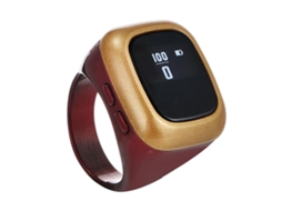 Ferramenta De Contagem Digital De 18mm Com Tela Oled Alertas Vibratórios Dispositivo De Contagem Conveniente Abs Para Atletas Idosos Claret