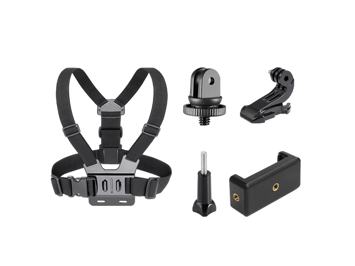2026 arnés para Câmara de Peito, Correia e Suporte para Câmara e Smartphone, Conjunto para Câmaras Desportivas
