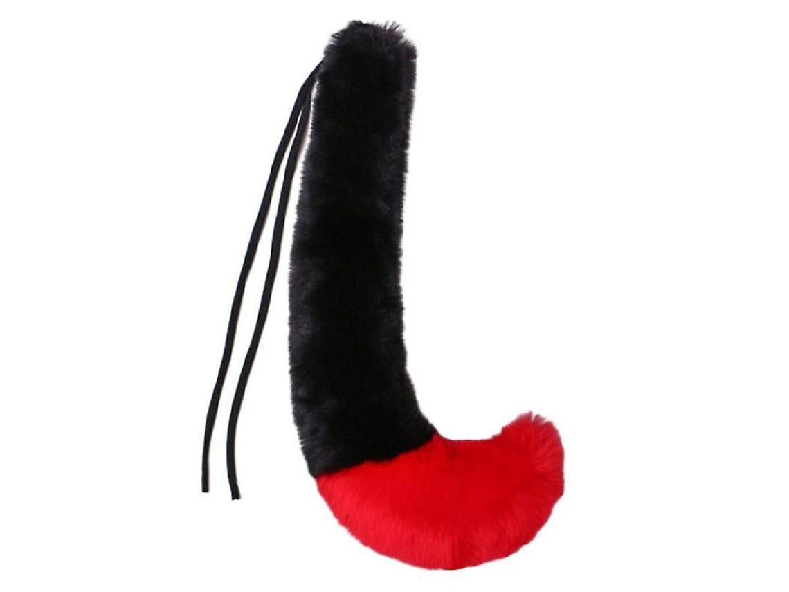 Conjunto De Orelhas E Cauda Peluda Para Trajes De Raposa Gato Lobo Mapache Halloween Natal Cosplay Tamanho Universal Cor 19