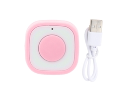 Ring Remote Control Rechargeable Fingertip Bluetooth Button Clicker For Camera Shutter Selfie Button Pink LAXISCREED
