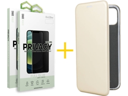 Capa e Película Apple  iPhone 11 SKYHE Flip Cover 0951 Dourado