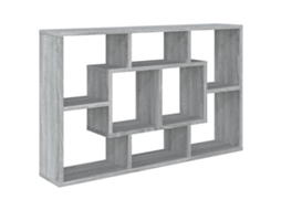 Wall Shelf, Wall Shelves Vidaxl Cinzeto Madeira Processada (n/a)