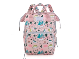 Mochila Maternal, Mochila Leve para Bebês, com Compartimento Térmico para Mamadeira, Presente para Futuras Mamães SPQMENT (rosa)