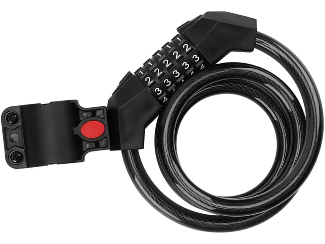 Cadeado De Combinação Para Bicicleta, Cadeado Resistente, Limpador