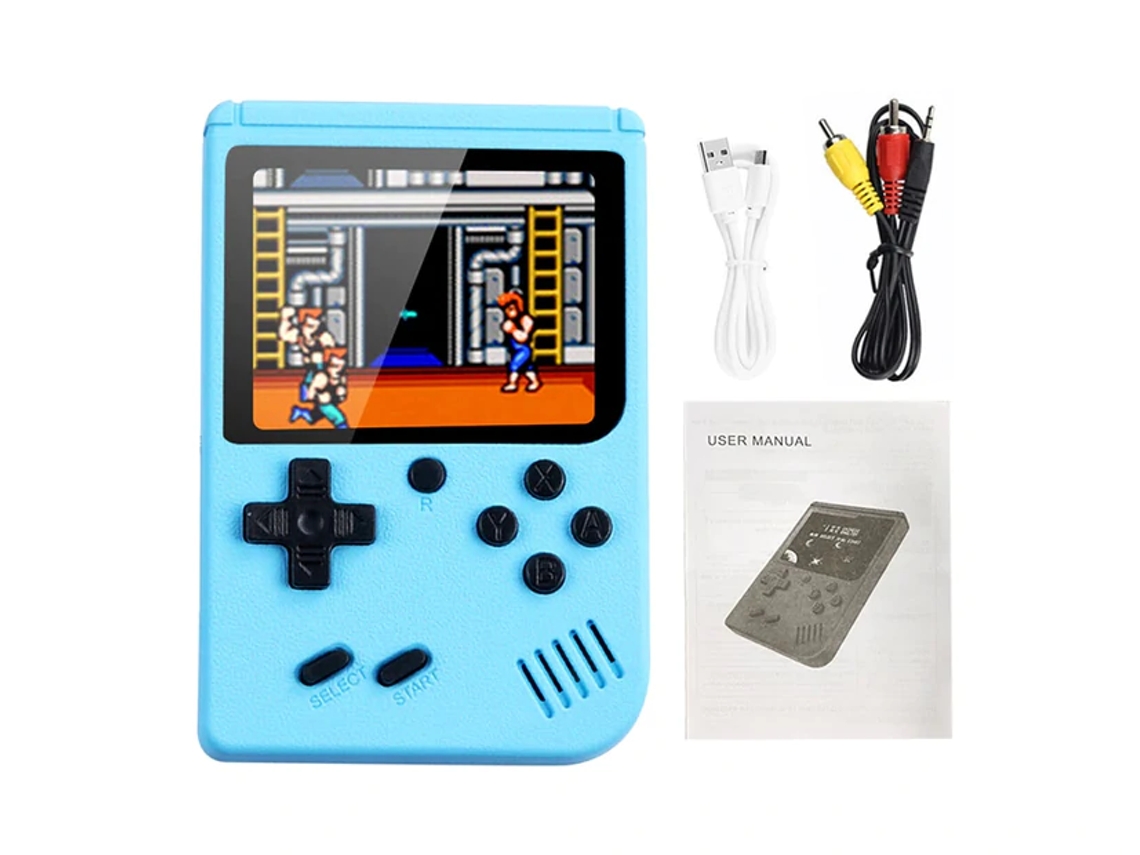 Consola de Jogos Portátil Retro Azul
