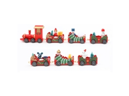 Ornamentos De Trem De Natal Em Madeira
