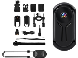 Câmera De Ação 1080p Com Tela, Portátil Compacta Para Moto E Exterior, Acessórios Incluídos, Preto (preto)