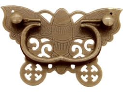 Puxadores Elegantes Em Formato De Borboleta Para Gavetas, Puxadores De Cobre Maciço Para Armários, Cômodas E Closets