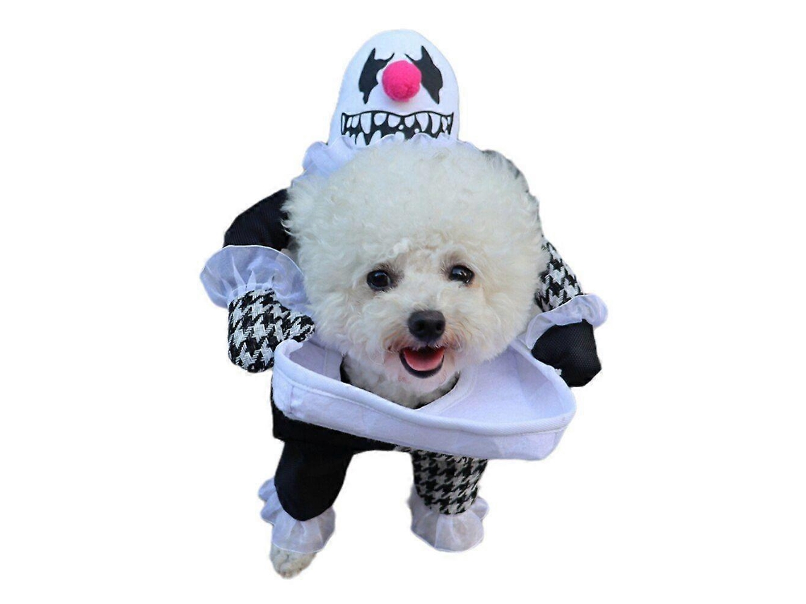 Fato De Halloween Para Cão Com Capuz De Diabo