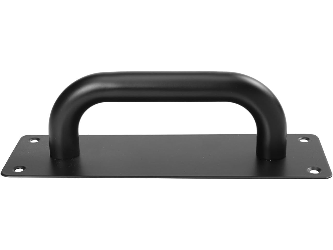 Puxador De Porta Em Aço Inoxidável Preto Com Design Robusto E Resistente Ao Desgaste Para Uso Comercial