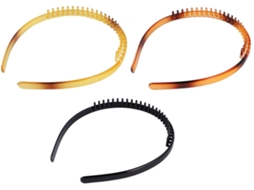 2 Conjuntos De Tiaras De Plástico Para Meninas E Mulheres Com Dentes Finos E Design Antiderrapante.