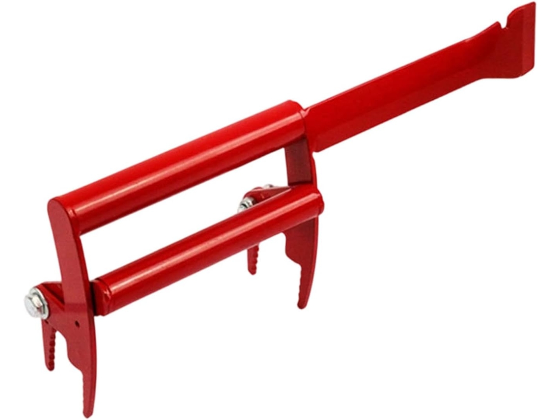 Grampos Quadros Colmeia ergonômicos em aço inoxidável com raspador integrado para tarefas eficientes na apicultura.