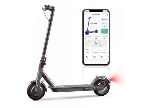 Scooter Elétrica Dobrável Para Adultos Emoko Htt4 Pro 350w, Pneus De 8,5 Polegadas, Velocidade De 25 Km/h, Alcance De 30 Km, Aplicativo