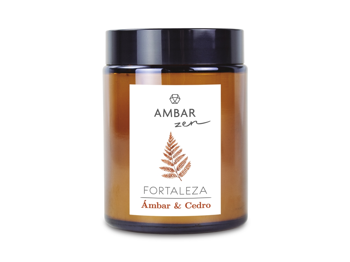 Vela Âmbar e Cedro Ambar Zen 125G AMBAR PERFUMS