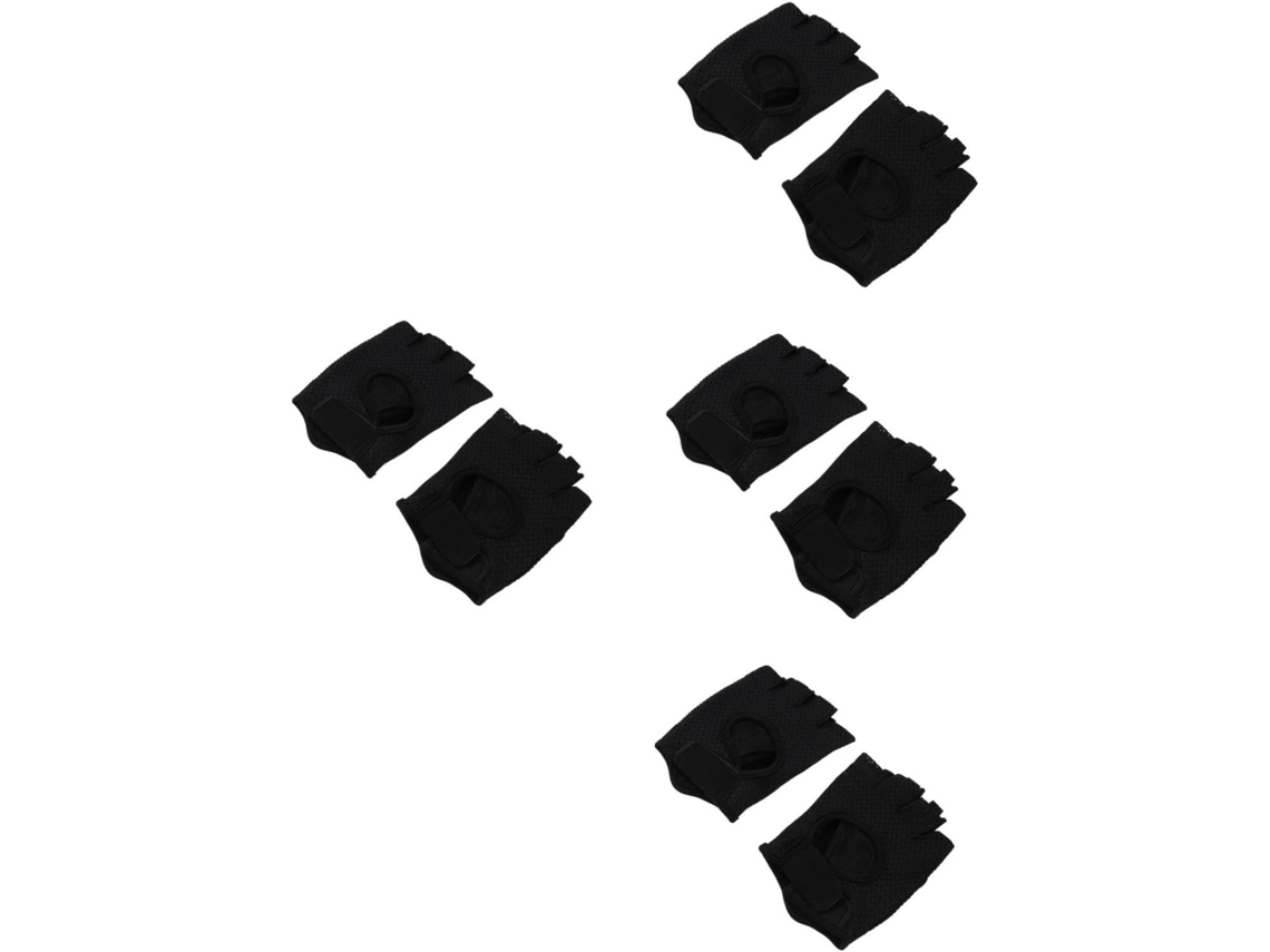 Balacoo 4 Pares De Luvas Esportivas Respiráveis Para Atividades Ao Ar Livre Com Design Meio Dedo Levantamento Peso