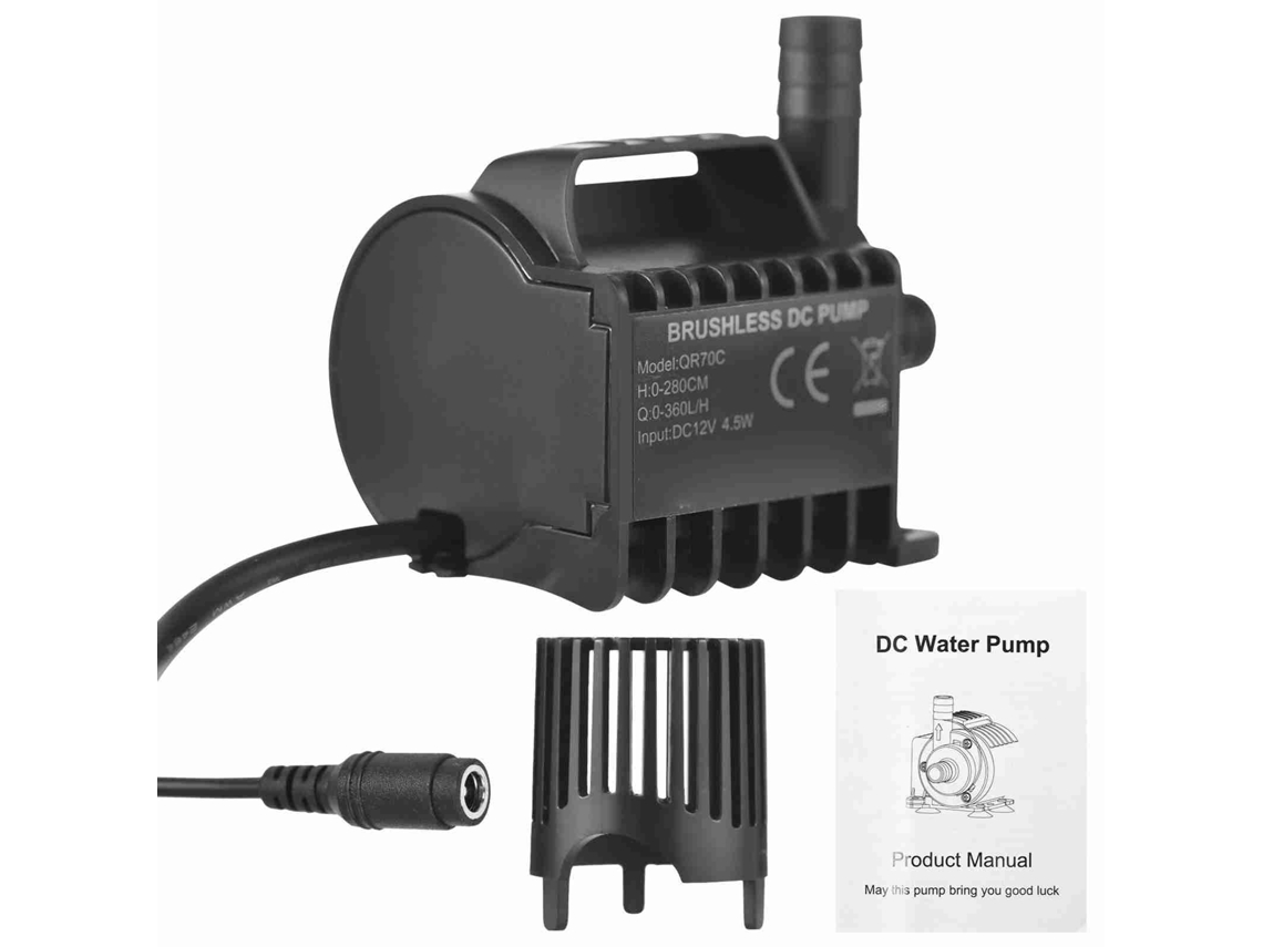 Bomba Dágua Submersível 12v Pequena 360l/h 2.8m