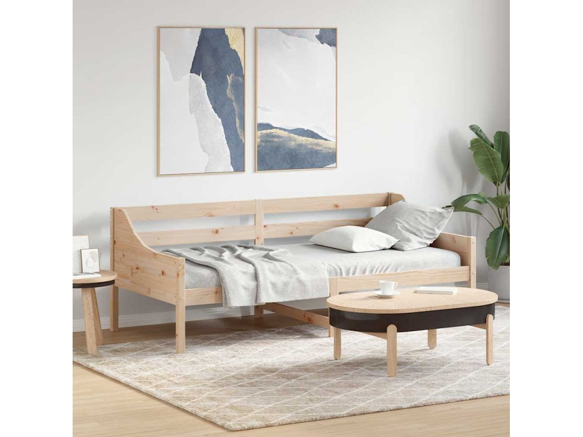 Vidaxl Sofá-cama Sem Colchão 80x200 Cm Madeira De Pinho Maciça