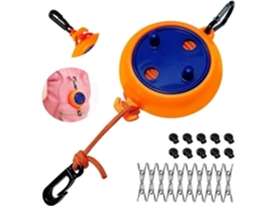 Varal Portátil Lurelia, 20 Prendedores, Retrátil, Anti-corrosão, Antiderrapante, Para Interior E Exterior, Para Viagem, De Alumínio, 8 M