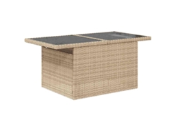 Maison Exclusive - Conjunto De Sofá De Jardim 9 Pcs Bege Rattan De Polipropileno