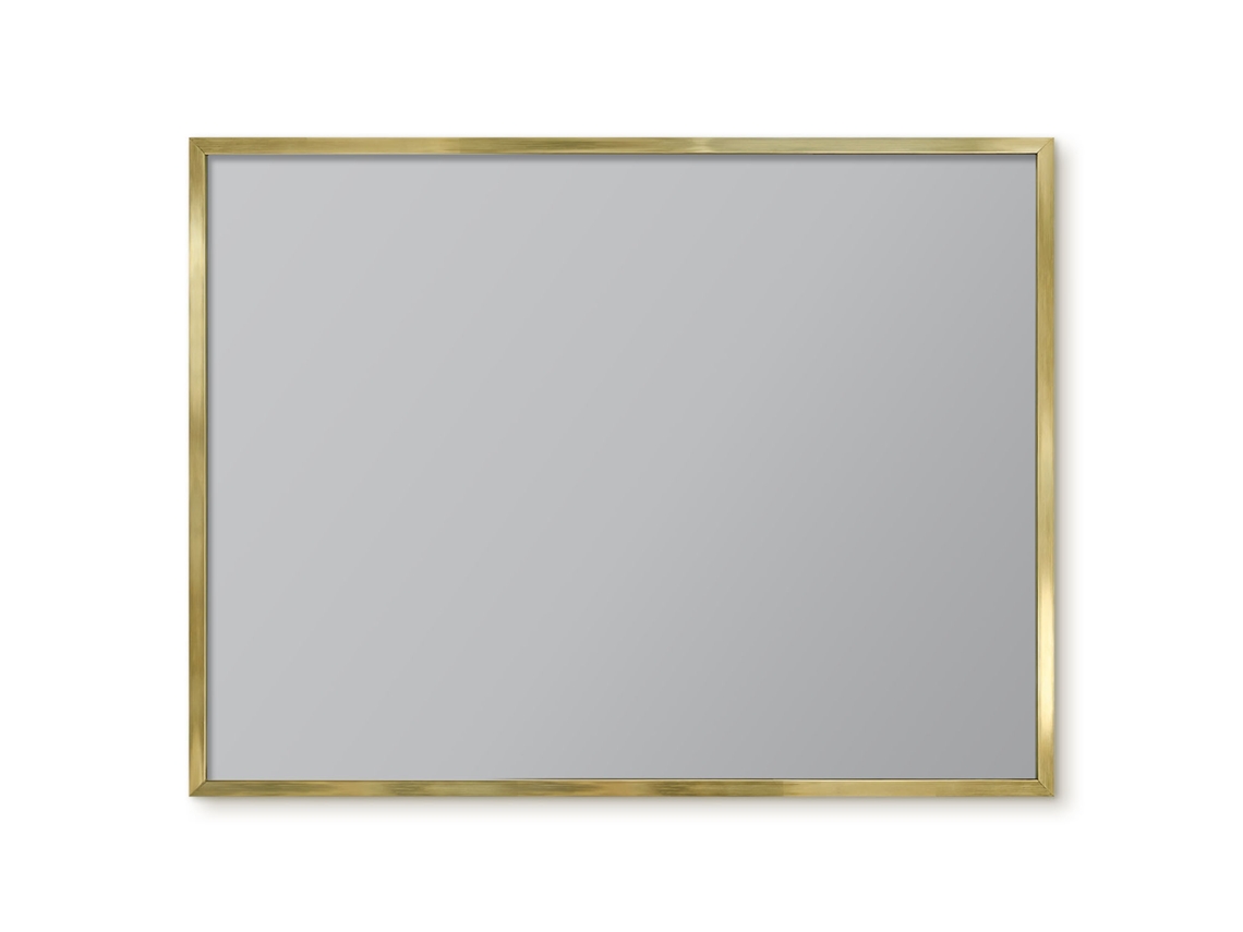 Quadro de vidro magnético amarelo intenso para hall de entrada Espelharte (80x60 cm)