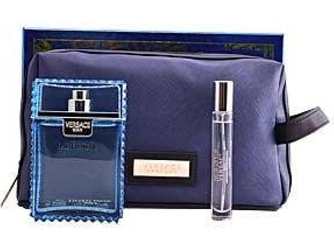 Coffret VERSACE Eau Fraiche Edt Edt Spray Spray 100 ml + 10 ml + Saco Azul