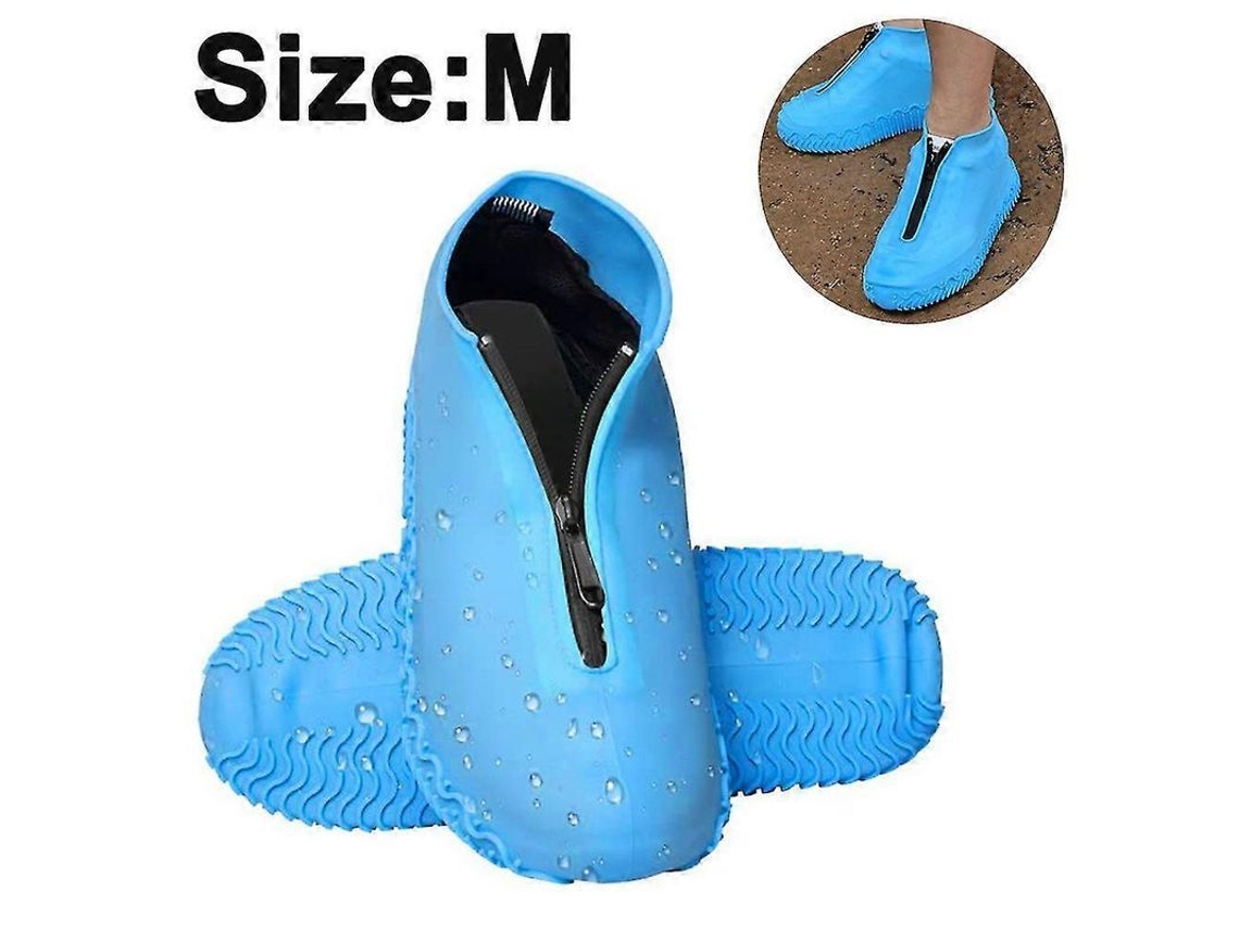 _capas de Calçado Impermeáveis de Silicone Reutilizáveis com Zíper, Antiderrapantes para Crianças, Homens e Mulheres