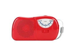 Mali rádio Am Fm Profissional Sensível com Alto falante Integrado Som Claro Mini Portátil Vintage Vermelho para Viagem Outdoor Casa