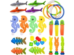 Conjunto de brinquedos subaquáticos com 29 peças AQUAFORGE