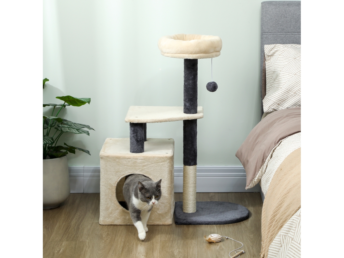 Caixa Para Gato, Acabamento Bege, 92 X 35 X 73 Cm