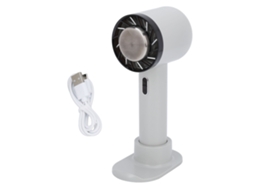 Handheld Fan 3 Speed Cold Compress Quiet Phone Holder Summer Cooling Gray