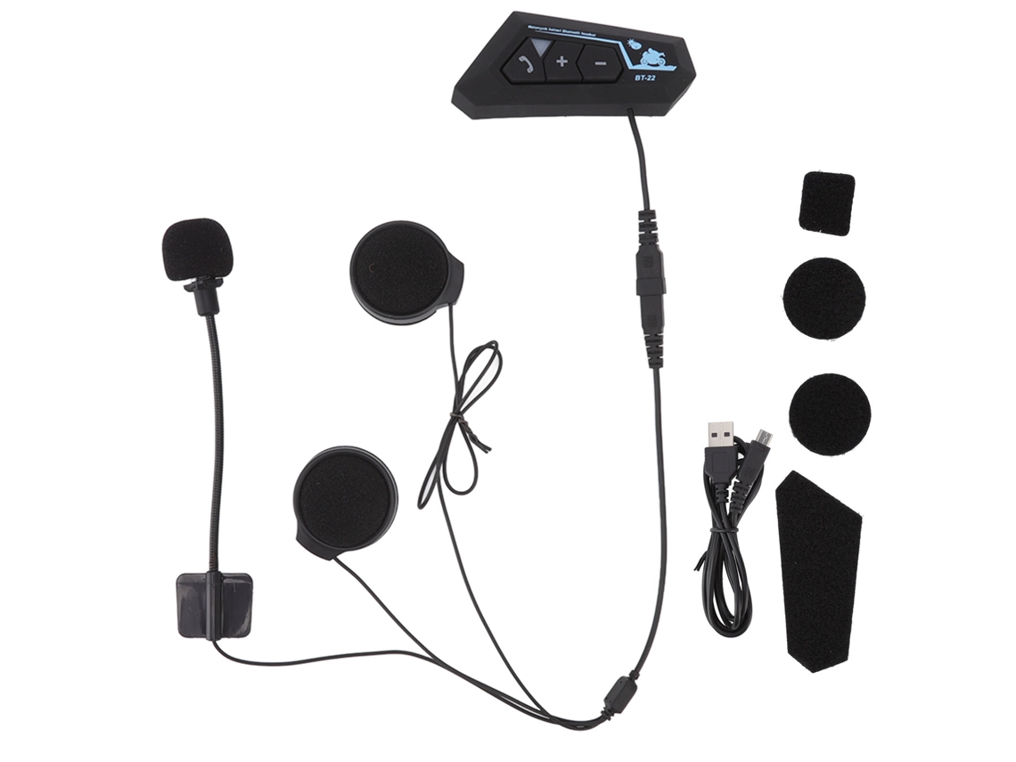 Fone de ouvido para capacete de motocicleta com viva voz, resistência à água, Bluetooth 5.0 CHABERLU