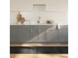 Vidaxl Tapete Retangular 70x300 Cm Bambu Cinzento