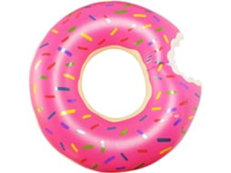 Boia Inflável Em Formato De Donut Para Adultos, Cor Morango.