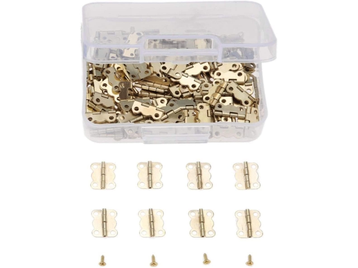 Dobradiça De Topo Para Armário, Dobradiças Para Portas Dobráveis, 200 Peças 16 * 12mm, Dobradiça Para Móveis De Armário