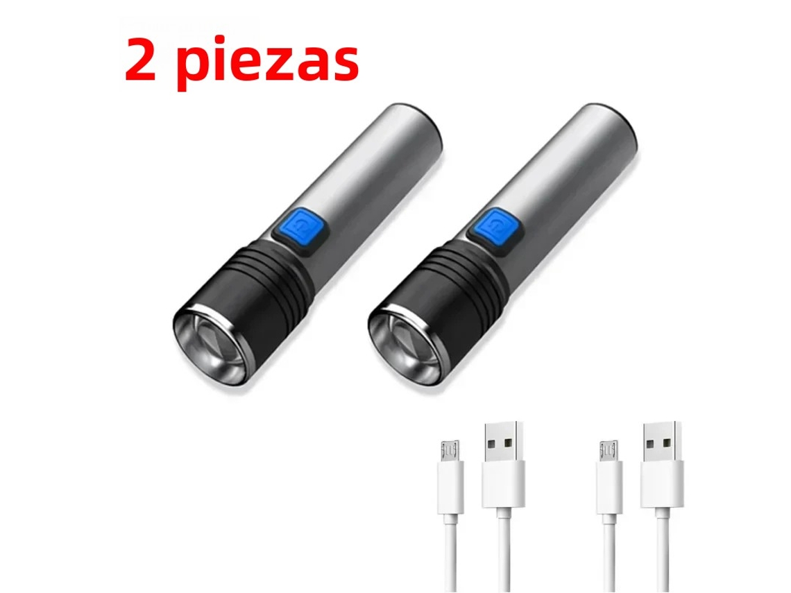 (2 Unidades) Lâmpada Uv Recarregável E Ajustável De 395 Nm, Lâmpada Led De Alumínio À Prova D'água