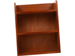Estante de sobremesa multifuncional de madera maciza, soporte compacto para objetos pequeños, decoración