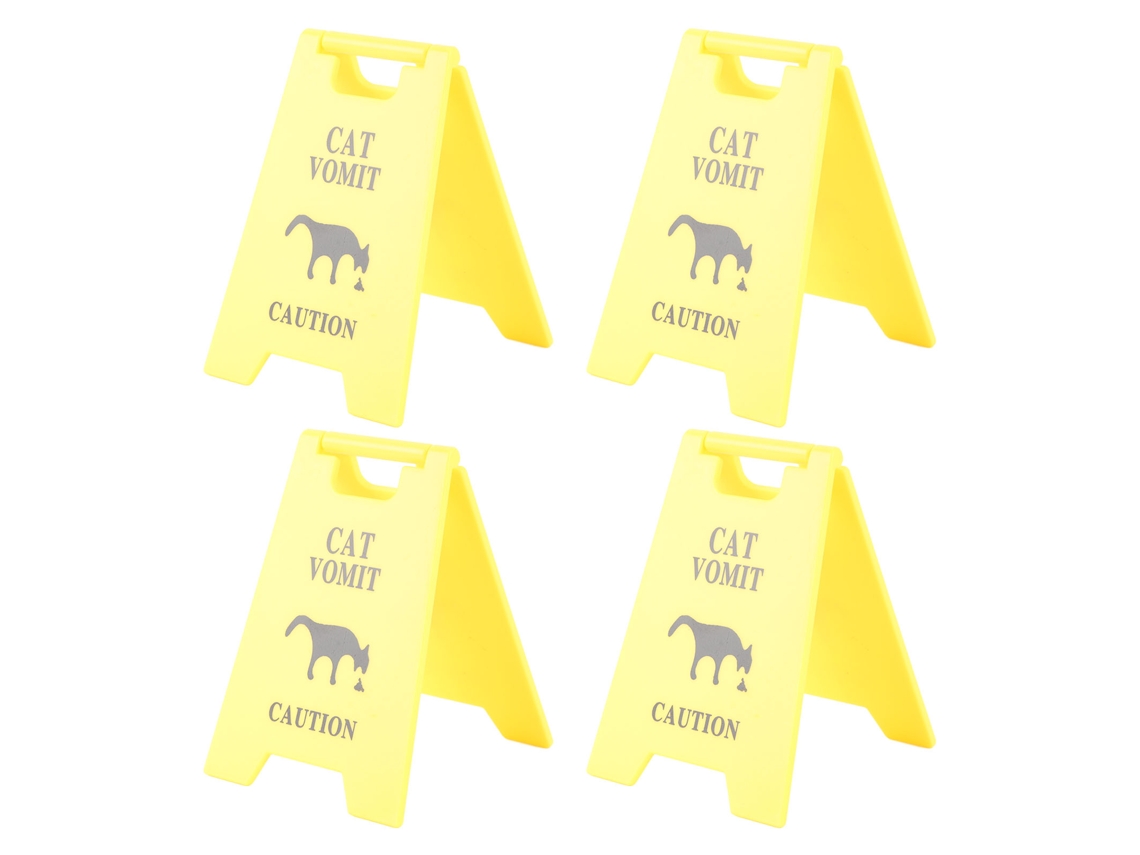 Sinal De Vomito De Gato Resistente À Água Decorativo