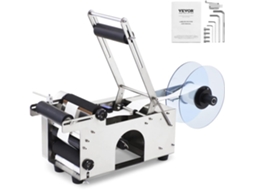 VEVOR Máquina de Rotulagem de Garrafas Redondas Semi-Automáticas Mt-50 50 Unidades / Min