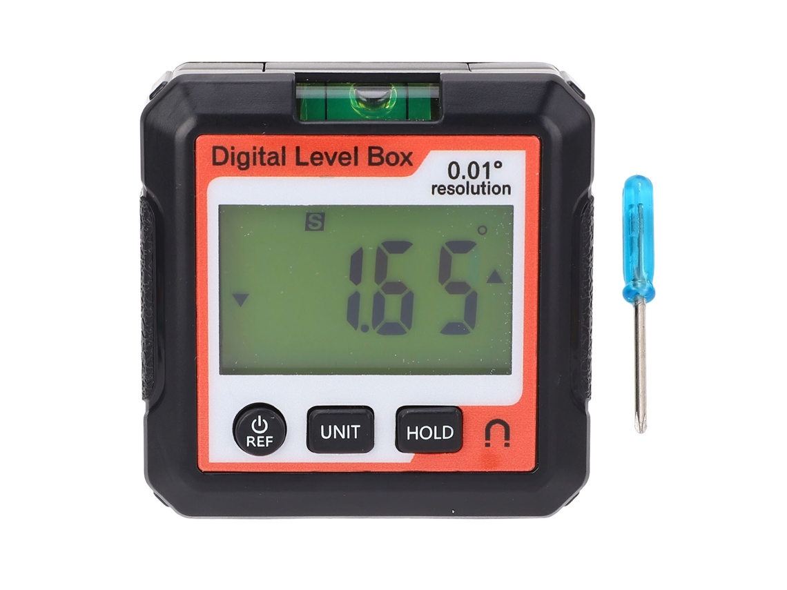 Medidor de Ângulo Digital com Base Magnética 4x90° | S/MARCA
