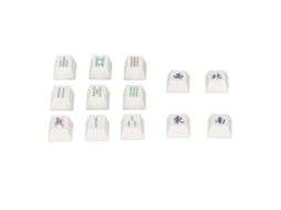 13 Peças De Keycaps Para Jogo Mahjong Pbt Altura Cherry