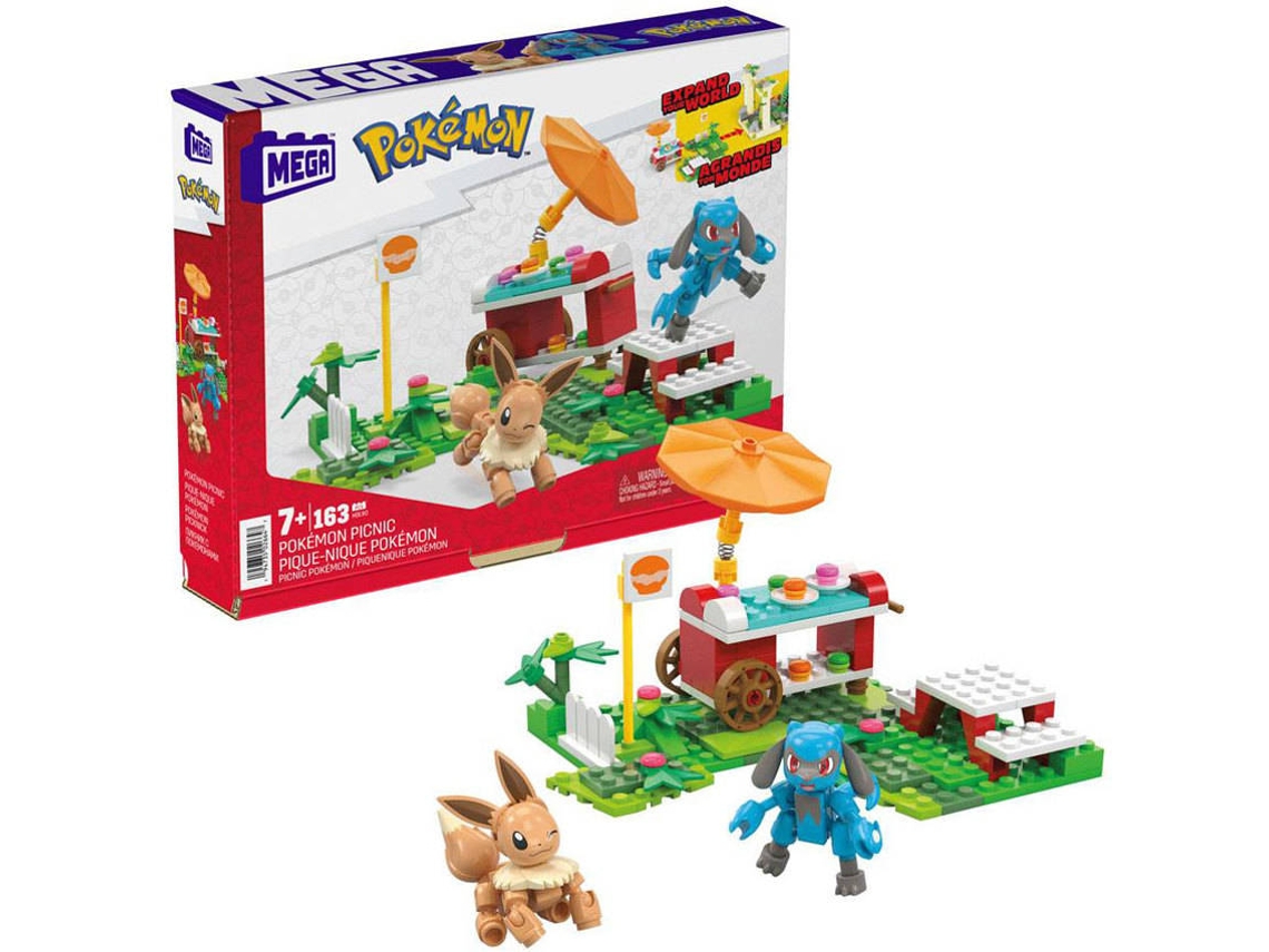 Blocos de Construção MEGA BLOKS Construx Pokemon Picnic Poke Puff (Idade Mínima: 7 Anos - 26 x 4,5 x 20,5 cm)