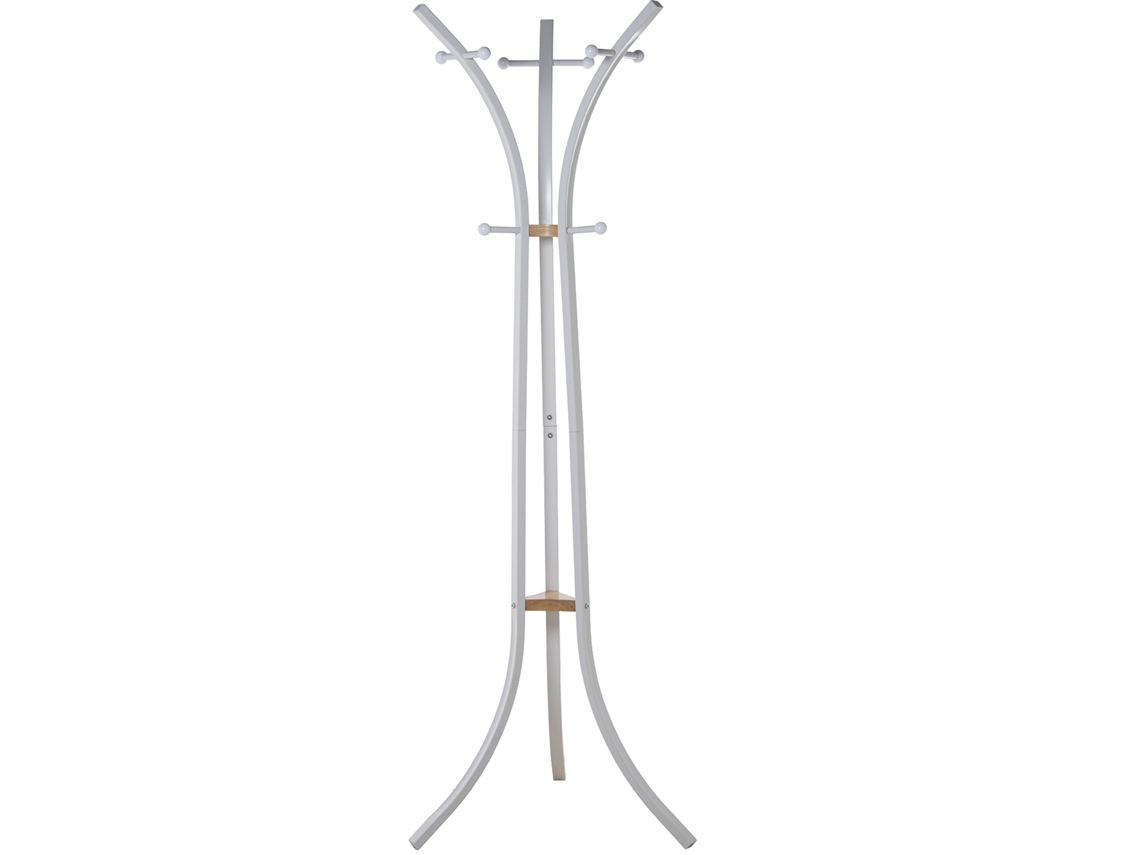 Bengaleiro DRW Branco e Natural (60x54x175 cm)
